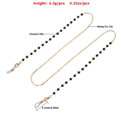 Napszemüveg maszkoló láncok nőknek akril gyöngy kristály szemüveg láncok zsinór Üveg 2022 új divat ékszerek nagykereskedelme