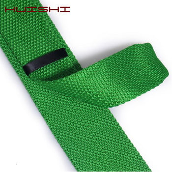 HUISHI Knit Tie Λεπτή Μόδα Πλεκτή Γραβάτα Ανδρική Μασίφ Μαύρη Λευκή Γκρι Μπλε Πλεκτή Γραβάτα 5,5 εκ. Skinny Ανδρική Γραβάτα