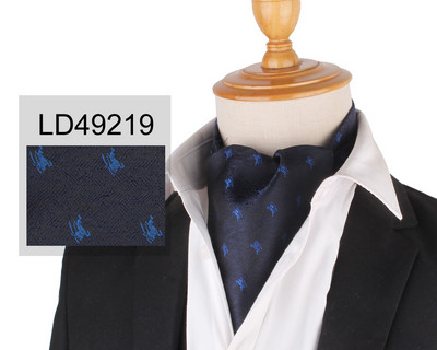 Virágos Paisley férfi kesudió nyakkendő esküvői formális Cravat Ascot Scrunch Self brit úriember poliészter puha nyakkendő luxus jacquard