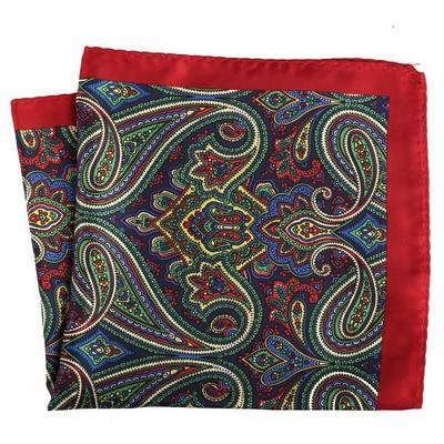 Mans Pocket Square Hanky nagy méretű 33*33 cm nyomtatás Paisley Patchwork Houndstooth zsebkendő férfi öltöny esküvői partira