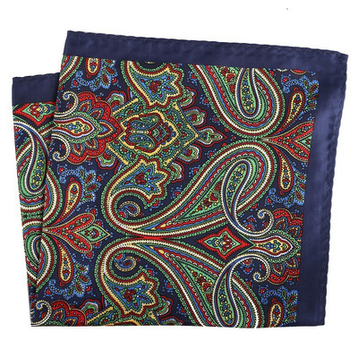 Mans Pocket Square Hanky nagy méretű 33*33 cm nyomtatás Paisley Patchwork Houndstooth zsebkendő férfi öltöny esküvői partira