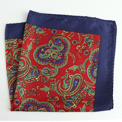 Mans Pocket Square Hanky nagy méretű 33*33 cm nyomtatás Paisley Patchwork Houndstooth zsebkendő férfi öltöny esküvői partira