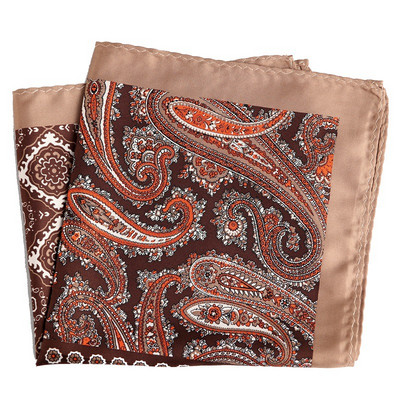 Mans Pocket Square Hanky nagy méretű 33*33 cm nyomtatás Paisley Patchwork Houndstooth zsebkendő férfi öltöny esküvői partira