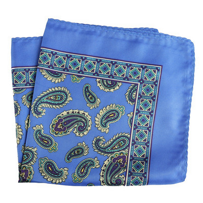 Mans Pocket Square Hanky nagy méretű 33*33 cm nyomtatás Paisley Patchwork Houndstooth zsebkendő férfi öltöny esküvői partira
