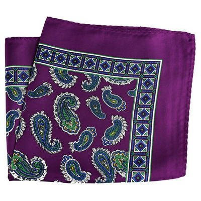 Mans Pocket Square Hanky nagy méretű 33*33 cm nyomtatás Paisley Patchwork Houndstooth zsebkendő férfi öltöny esküvői partira