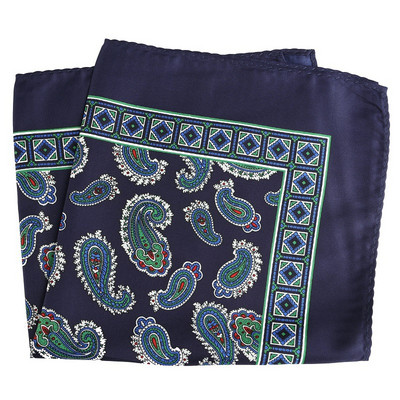 Mans Pocket Square Hanky nagy méretű 33*33 cm nyomtatás Paisley Patchwork Houndstooth zsebkendő férfi öltöny esküvői partira