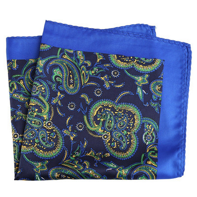 Mans Pocket Square Hanky nagy méretű 33*33 cm nyomtatás Paisley Patchwork Houndstooth zsebkendő férfi öltöny esküvői partira