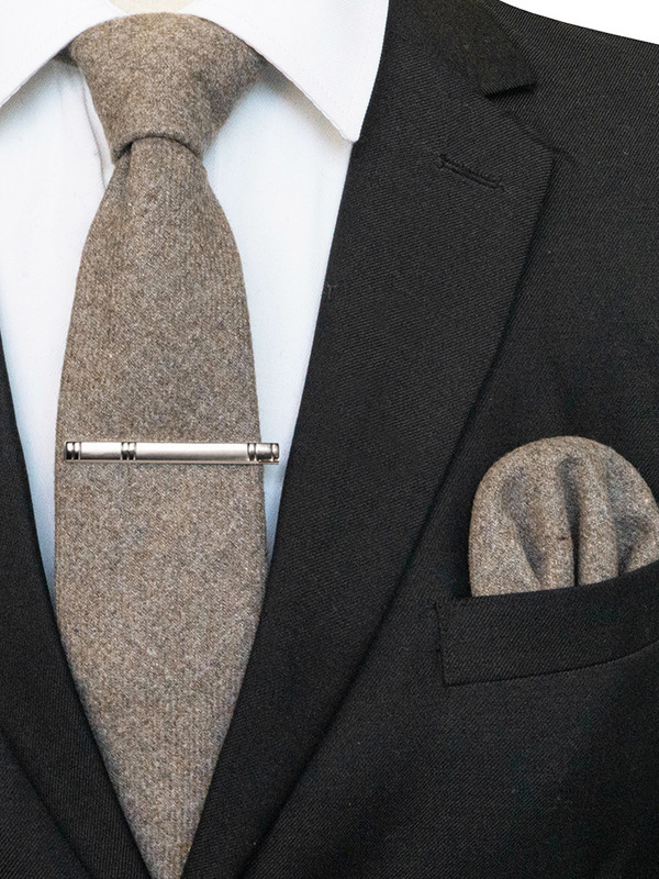 JEMYGINS egyszínű kasmír gyapjú nyakkendő és négyszögletes zsebkendős nyakkendőcsipesz készletek férfiaknak, napi nyakkendő kiegészítők, ajándékok