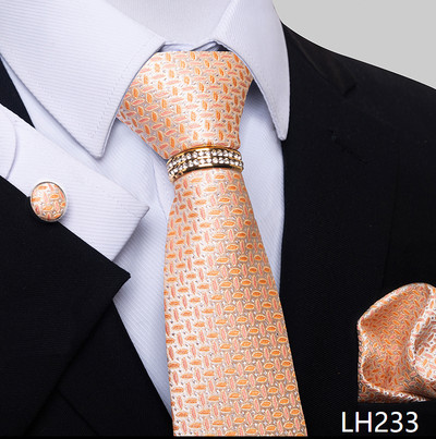 Márka luxus 8 cm 100% selyem nyakkendő Hanky mandzsettagomb szett Gravata nyakkendő férfiaknak kék hombre nyomtatott esküvői apák napi irodai ruha