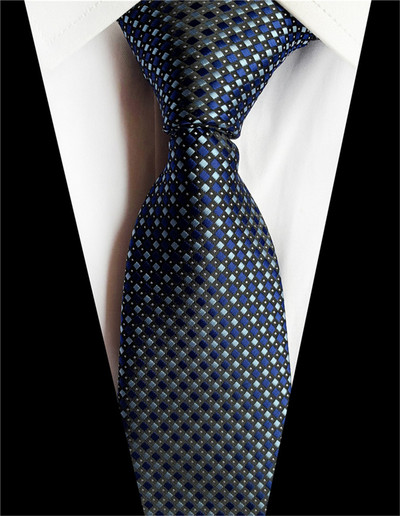 Csíkos kék nyakkendő férfiaknak 8 cm selyem nyakkendő piros pöttyös férfi karcsú nyakkendő lila kockás nyakkendő Paisley férfi esküvői nyakkendő A043