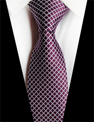 Csíkos kék nyakkendő férfiaknak 8 cm selyem nyakkendő piros pöttyös férfi karcsú nyakkendő lila kockás nyakkendő Paisley férfi esküvői nyakkendő A043