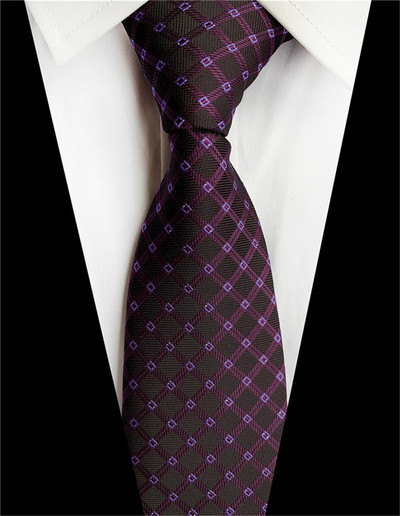 Csíkos kék nyakkendő férfiaknak 8 cm selyem nyakkendő piros pöttyös férfi karcsú nyakkendő lila kockás nyakkendő Paisley férfi esküvői nyakkendő A043