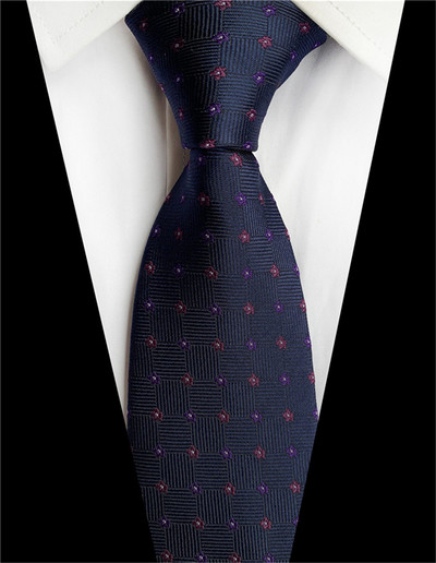 Csíkos kék nyakkendő férfiaknak 8 cm selyem nyakkendő piros pöttyös férfi karcsú nyakkendő lila kockás nyakkendő Paisley férfi esküvői nyakkendő A043