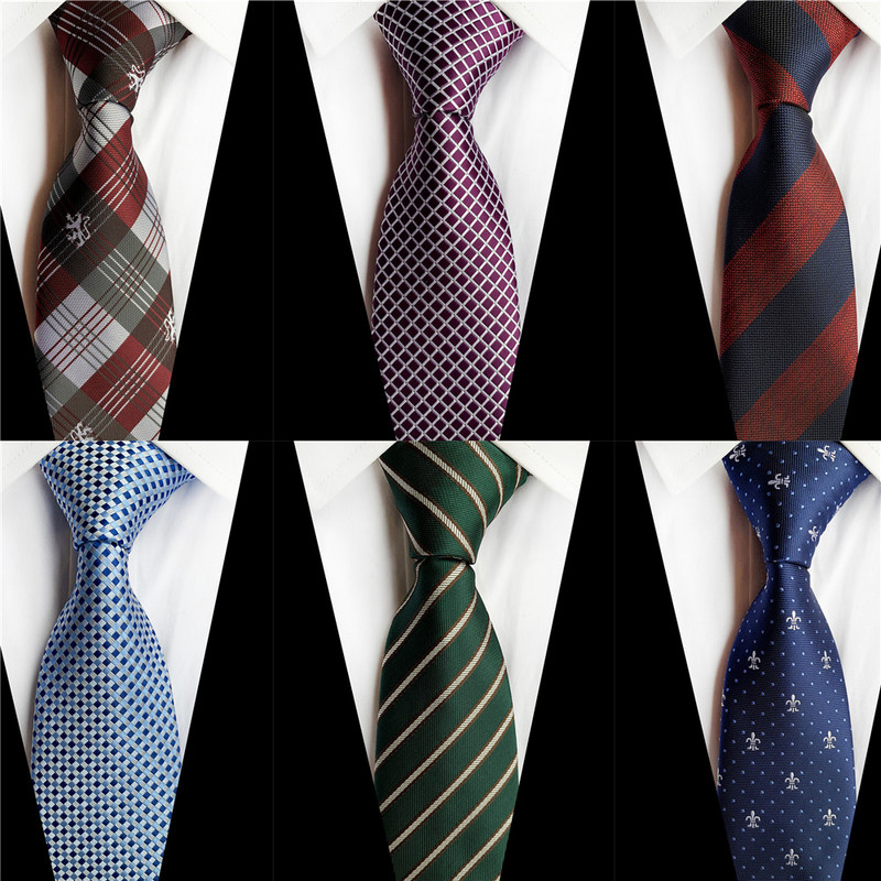 Csíkos kék nyakkendő férfiaknak 8 cm selyem nyakkendő piros pöttyös férfi karcsú nyakkendő lila kockás nyakkendő Paisley férfi esküvői nyakkendő A043