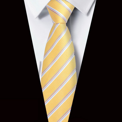 Új 8 cm-es 3,15"-es férfi nyakkendő, csíkos, Jacquard szőtt klasszikus esküvői Gravatas Para Homens nyakkendő nyakkendő