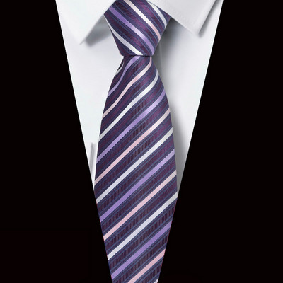 Új 8 cm-es 3,15"-es férfi nyakkendő, csíkos, Jacquard szőtt klasszikus esküvői Gravatas Para Homens nyakkendő nyakkendő