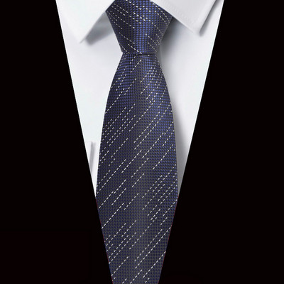 Új 8 cm-es 3,15"-es férfi nyakkendő, csíkos, Jacquard szőtt klasszikus esküvői Gravatas Para Homens nyakkendő nyakkendő