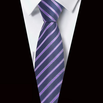 Új 8 cm-es 3,15"-es férfi nyakkendő, csíkos, Jacquard szőtt klasszikus esküvői Gravatas Para Homens nyakkendő nyakkendő