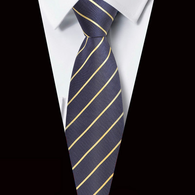 Új 8 cm-es 3,15"-es férfi nyakkendő, csíkos, Jacquard szőtt klasszikus esküvői Gravatas Para Homens nyakkendő nyakkendő