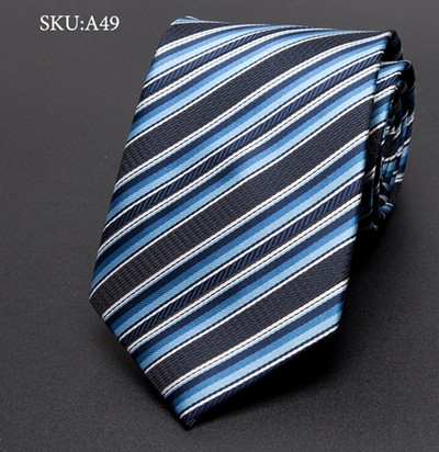 Férfi nyakkendő 8 cm Üzleti Férfi divat csíkos rácsos nyakkendők Gravata Jacquard csokornyakkendő férfi esküvői ruha Nyakkendős ing Kiegészítők