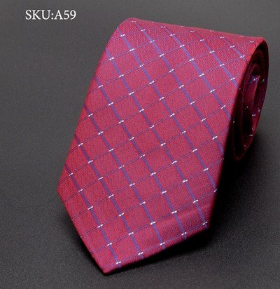 Férfi nyakkendő 8 cm Üzleti Férfi divat csíkos rácsos nyakkendők Gravata Jacquard csokornyakkendő férfi esküvői ruha Nyakkendős ing Kiegészítők