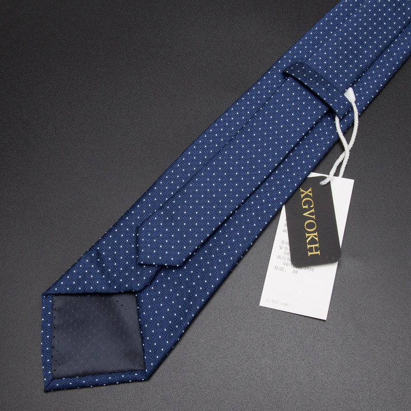 Férfi nyakkendő 8 cm Üzleti Férfi divat csíkos rácsos nyakkendők Gravata Jacquard csokornyakkendő férfi esküvői ruha Nyakkendős ing Kiegészítők