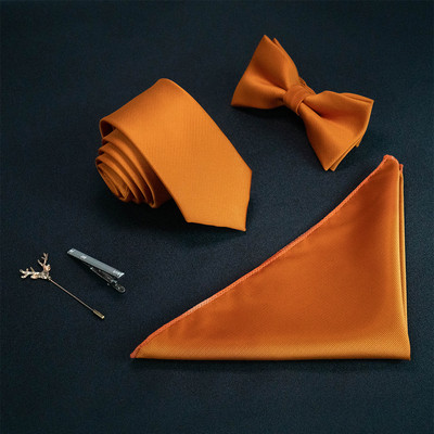 JEMYGINS új egyszínű 6 cm-es selyem férfi nyakkendő szett Jacquard szőtt nyakkendő csokornyakkendő zsebkendőtű öltöny piros zöld üzleti esküvőre