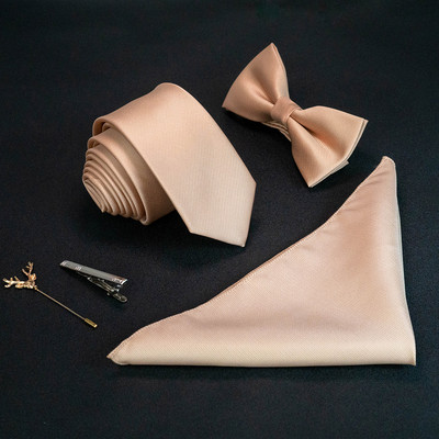 JEMYGINS új egyszínű 6 cm-es selyem férfi nyakkendő szett Jacquard szőtt nyakkendő csokornyakkendő zsebkendőtű öltöny piros zöld üzleti esküvőre