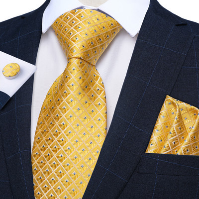 Lila csíkos kockás selyem nyakkendő szett négyzet alakú zseb mandzsettagombok Esküvői kellékek 8 cm nyakkendők Ajándék Férfi Nagykereskedelmi cikkek