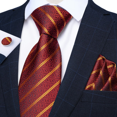 Lila csíkos kockás selyem nyakkendő szett négyzet alakú zseb mandzsettagombok Esküvői kellékek 8 cm nyakkendők Ajándék Férfi Nagykereskedelmi cikkek