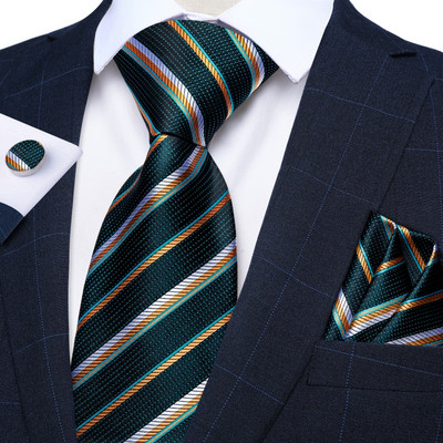 Lila csíkos kockás selyem nyakkendő szett négyzet alakú zseb mandzsettagombok Esküvői kellékek 8 cm nyakkendők Ajándék Férfi Nagykereskedelmi cikkek