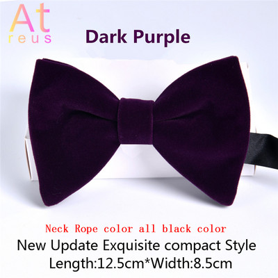 Bársony csokornyakkendő zsebkendő szett Apák napi ajándék Csokornyakkendő Női Férfi Vőlegény Esküvő Temetés Kürt csokornyakkendő csomó ünnepi viselet kiegészítő