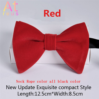 Bársony csokornyakkendő zsebkendő szett Apák napi ajándék Csokornyakkendő Női Férfi Vőlegény Esküvő Temetés Kürt csokornyakkendő csomó ünnepi viselet kiegészítő