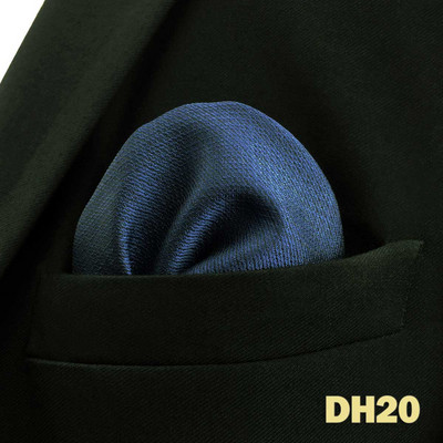 Kék virágos Paisley Mens Pocket Square Klasszikus selyemlila Hanky üzleti divat zsebkendő esküvő