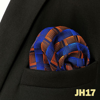 Kék virágos Paisley Mens Pocket Square Klasszikus selyemlila Hanky üzleti divat zsebkendő esküvő