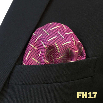 Kék virágos Paisley Mens Pocket Square Klasszikus selyemlila Hanky üzleti divat zsebkendő esküvő