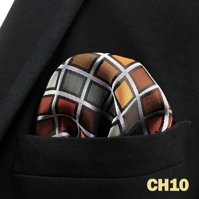 Kék virágos Paisley Mens Pocket Square Klasszikus selyemlila Hanky üzleti divat zsebkendő esküvő