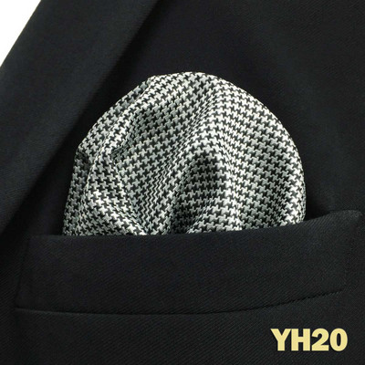 Kék virágos Paisley Mens Pocket Square Klasszikus selyemlila Hanky üzleti divat zsebkendő esküvő