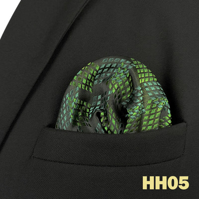 Kék virágos Paisley Mens Pocket Square Klasszikus selyemlila Hanky üzleti divat zsebkendő esküvő