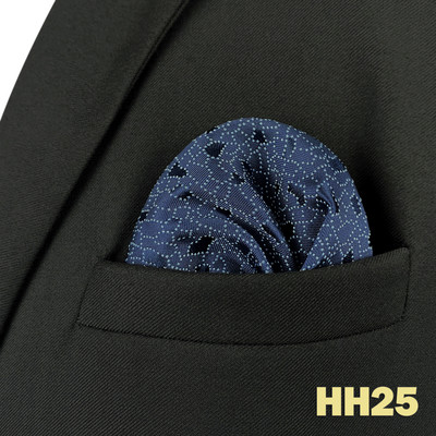 Kék virágos Paisley Mens Pocket Square Klasszikus selyemlila Hanky üzleti divat zsebkendő esküvő
