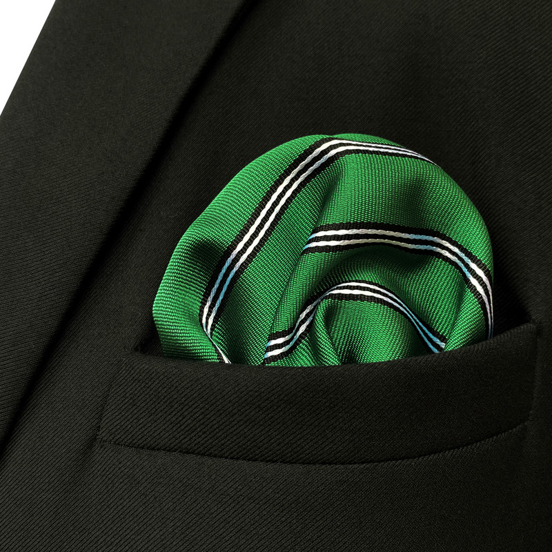 Kék virágos Paisley Mens Pocket Square Klasszikus selyemlila Hanky üzleti divat zsebkendő esküvő