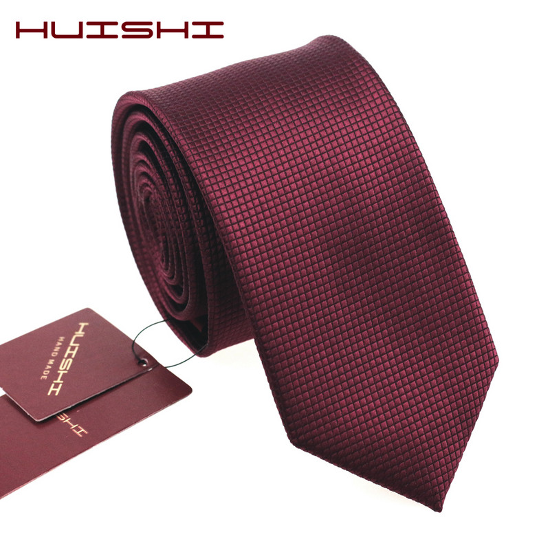 Uniszex ruha ing Nyakkendő Sálak Állítható Kiegészítők Férfi Borvörös Öltöny Nyakkendő Kiárusítás Színes házassági ajándék Népszerű nyakkendő férfi