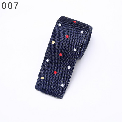 Linbaiway Muška odijela od 5,5 cm, pletena kravata, obična kravata za svatove, smoking, ležerni na točkice, uske kravate, kravate, kravate, prilagođeni LOGO