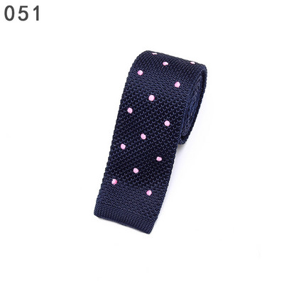 Linbaiway Muška odijela od 5,5 cm, pletena kravata, obična kravata za svatove, smoking, ležerni na točkice, uske kravate, kravate, kravate, prilagođeni LOGO