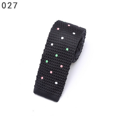 Linbaiway Muška odijela od 5,5 cm, pletena kravata, obična kravata za svatove, smoking, ležerni na točkice, uske kravate, kravate, kravate, prilagođeni LOGO