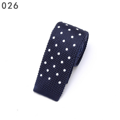 Linbaiway Muška odijela od 5,5 cm, pletena kravata, obična kravata za svatove, smoking, ležerni na točkice, uske kravate, kravate, kravate, prilagođeni LOGO