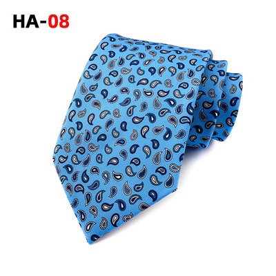 Cravată de lux pentru bărbați 8 cm cravată de mătase pentru bărbați 2022 cu imprimeu vintage cravată cu senzație de mătase pentru cadouri de nuntă cravate cu dungi