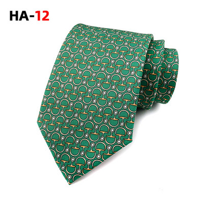 Cravată de lux pentru bărbați 8 cm cravată de mătase pentru bărbați 2022 cu imprimeu vintage cravată cu senzație de mătase pentru cadouri de nuntă cravate cu dungi