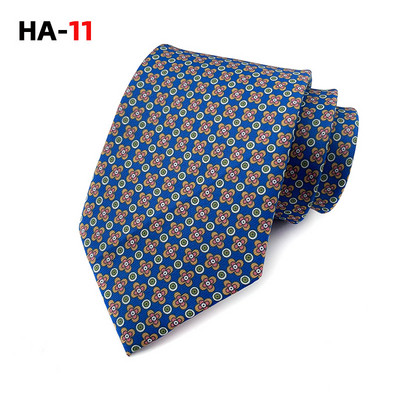 Cravată de lux pentru bărbați 8 cm cravată de mătase pentru bărbați 2022 cu imprimeu vintage cravată cu senzație de mătase pentru cadouri de nuntă cravate cu dungi