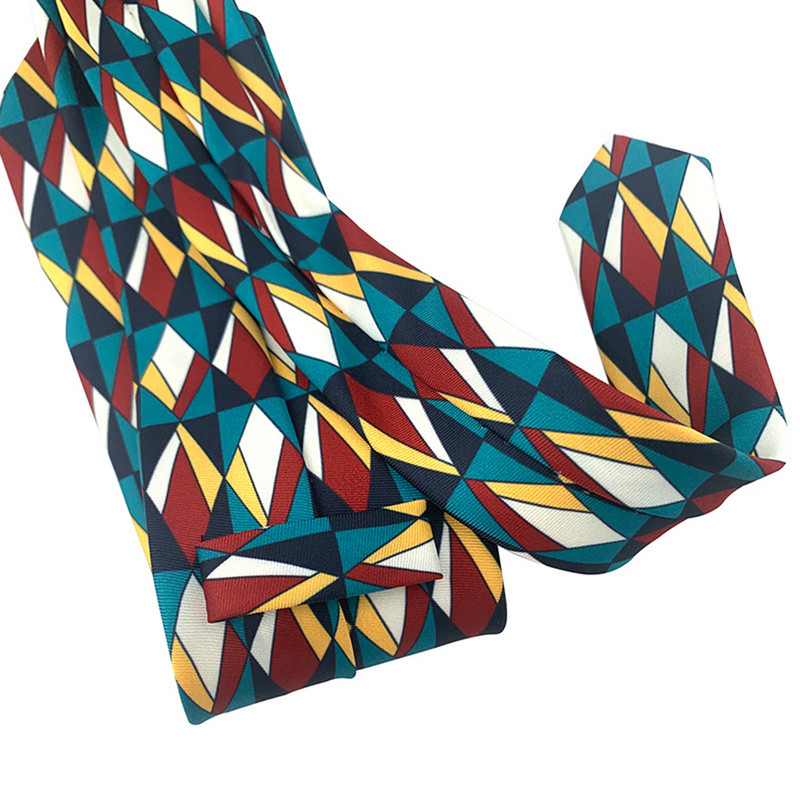 Cravată de lux pentru bărbați 8 cm cravată de mătase pentru bărbați 2022 cu imprimeu vintage cravată cu senzație de mătase pentru cadouri de nuntă cravate cu dungi